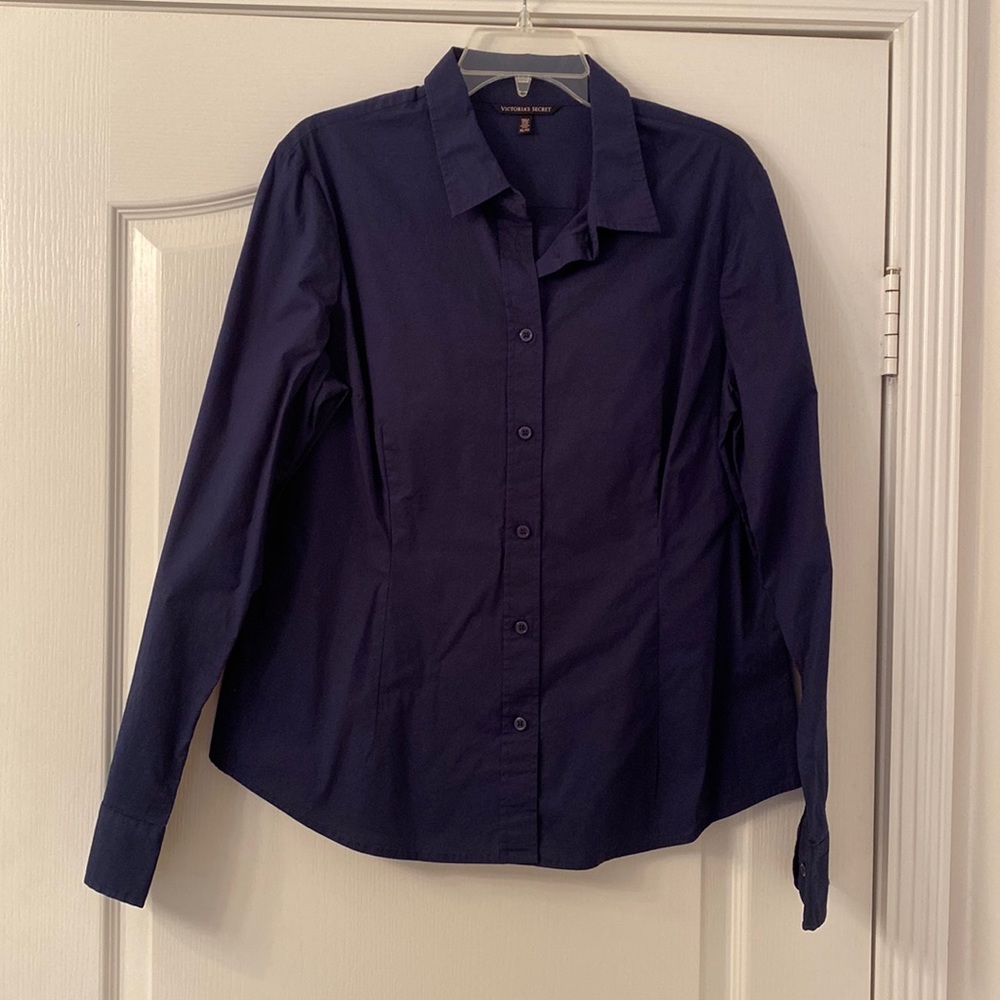 Victoria secret navy blouse size xl
